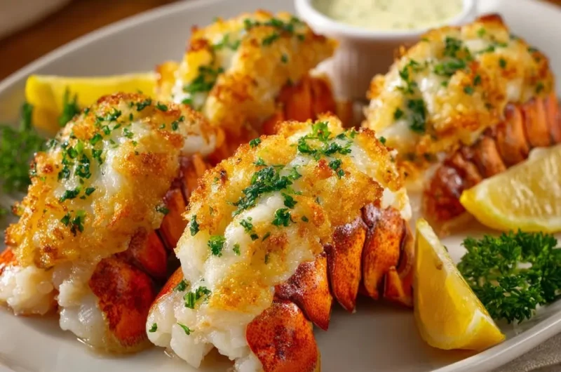 Golden Crusted Lobster Tails