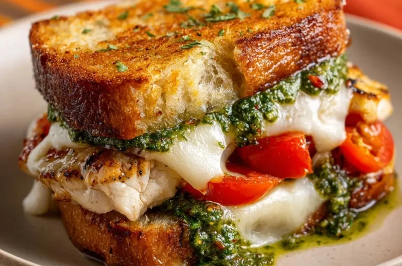 Ultimate Grilled Chicken Pesto Sandwich