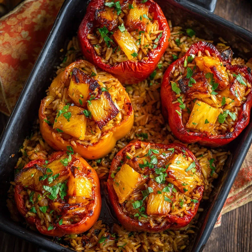 Hawaiian Stuffed Peppers: Perfectly Tender, Never Mushy - recipe image