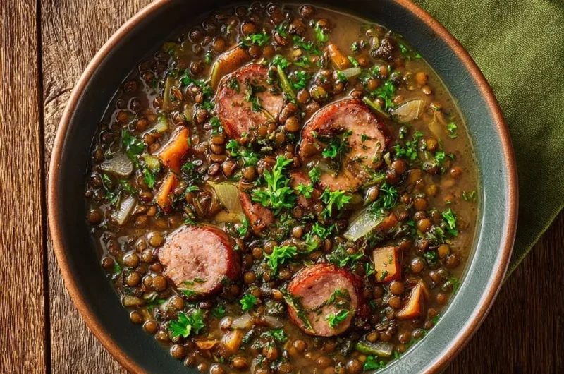 Hearty Lentil & Sausage Stew