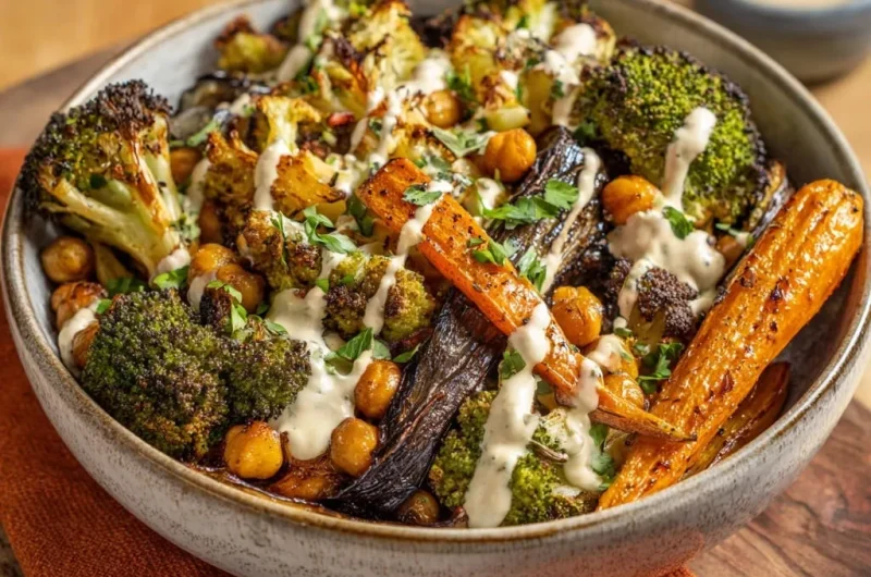 Roasted Veggie Chickpea Bowl