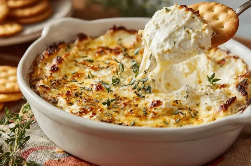 Herby Garlic Baked Dip