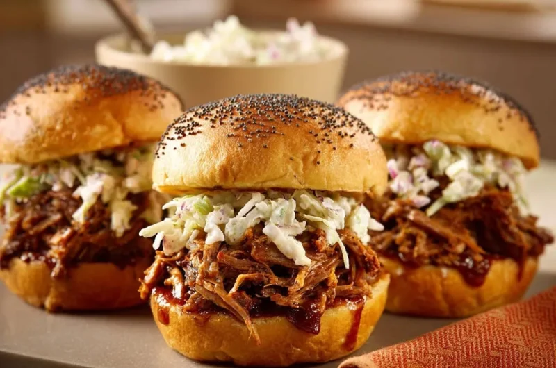 Juicy Shredded Beef Sandwiches