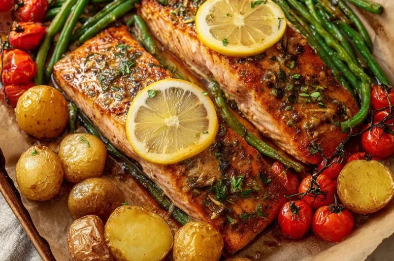 Lemon Herb Salmon & Veggies