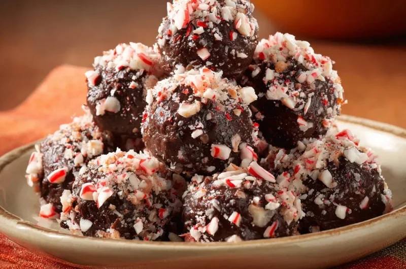 Peppermint Chocolate Truffles