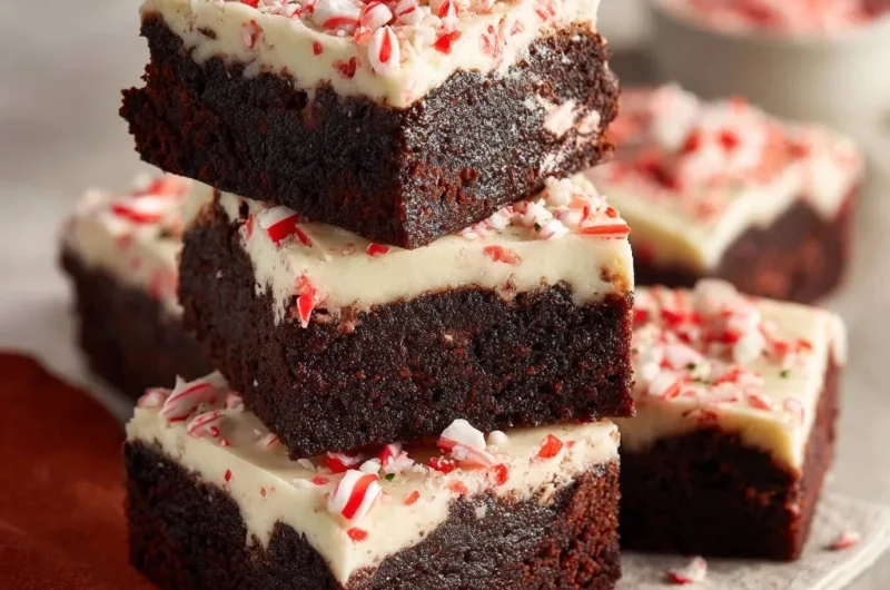 Peppermint Fudgy Brownies