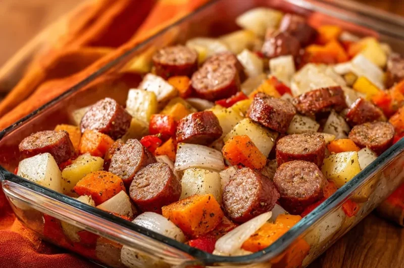 Hearty Sausage & Veggie Bake