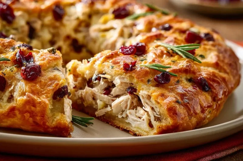 Savory Chicken Cranberry Ring