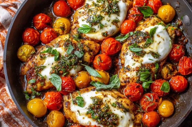 Skillet Chicken Caprese