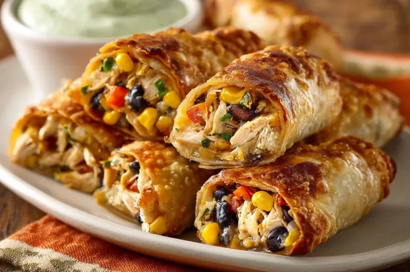 Southwest Chicken Crispy Rolls