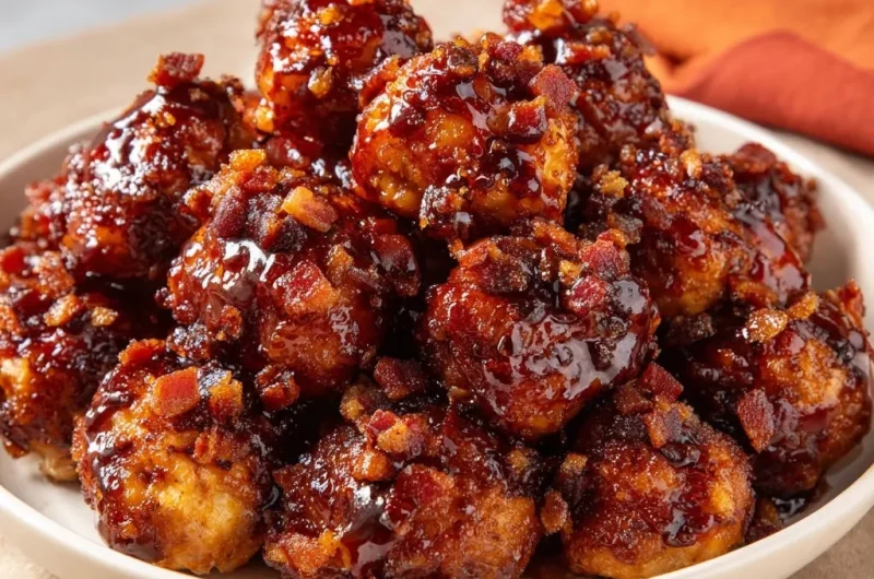 Sticky Glazed Chicken Bites