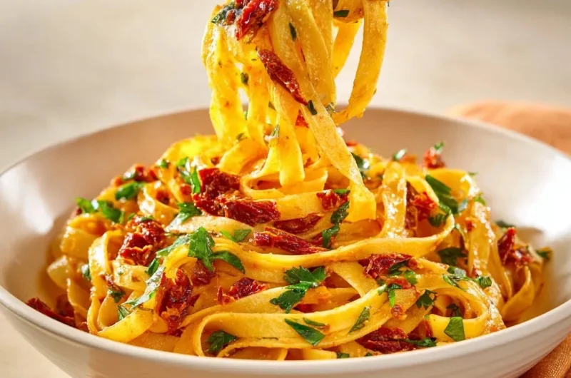 Sun-Dried Tomato & Parsley Fettuccine