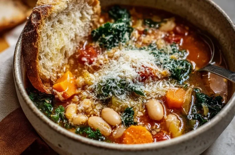 Hearty Tuscan White Bean & Kale Soup