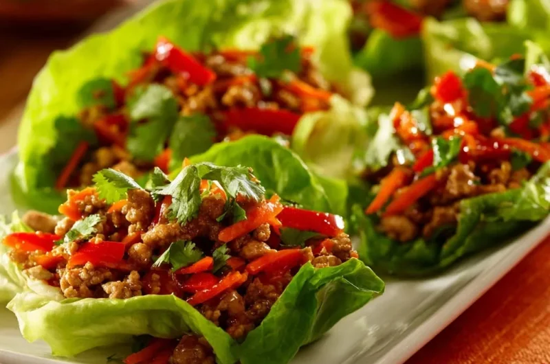 Amazing Asian-Inspired Chicken Lettuce Wraps