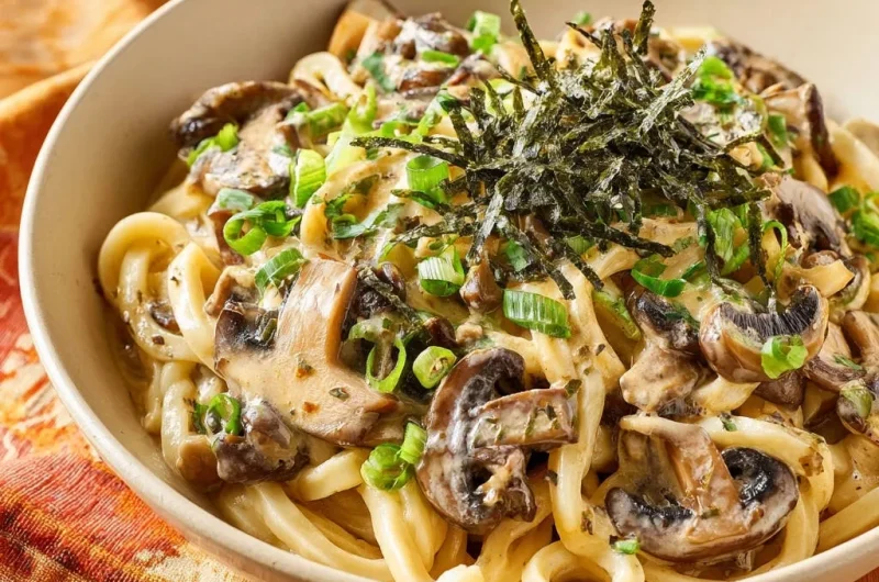 Creamy Mushroom Udon