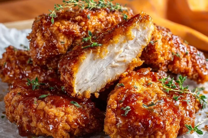 Crispy Glazed Chicken Cutlets
