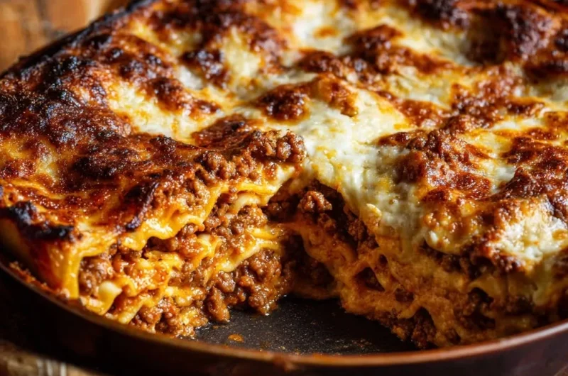 Deep Dish Skillet Lasagna