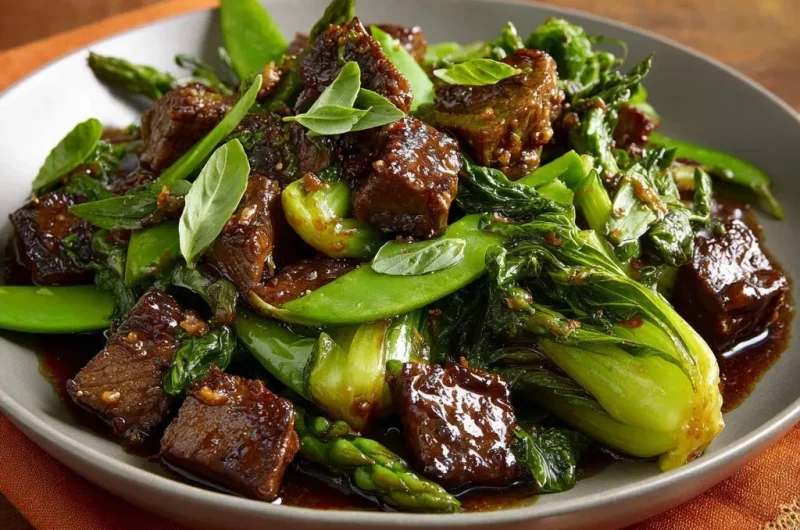 Glossy Steak and Vegetable Stir-Fry