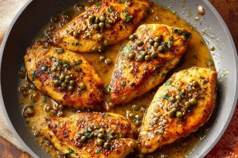 Skillet Lemon Caper Chicken