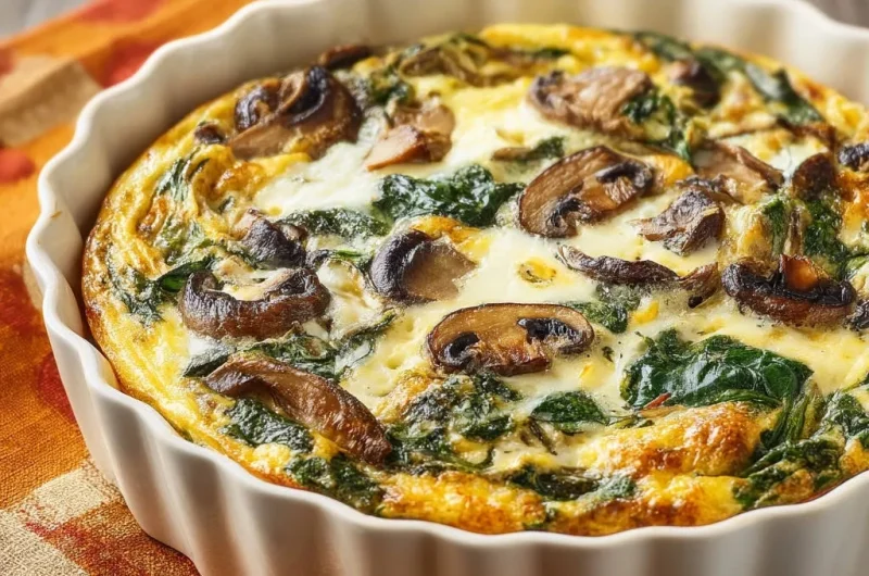 Spinach and Mushroom Frittata