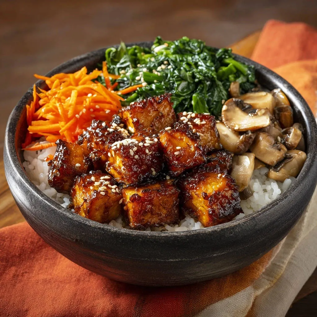 Amazing Glazed Tofu & Veggie Power Bowl: Flavor, Texture, Perfection! - recipe image