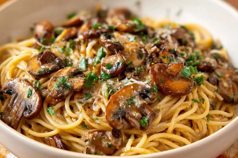 Brown Butter Mushroom Spaghetti