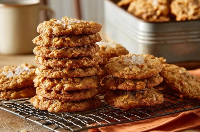 Brown Butter Salted Oatmeal Cookies