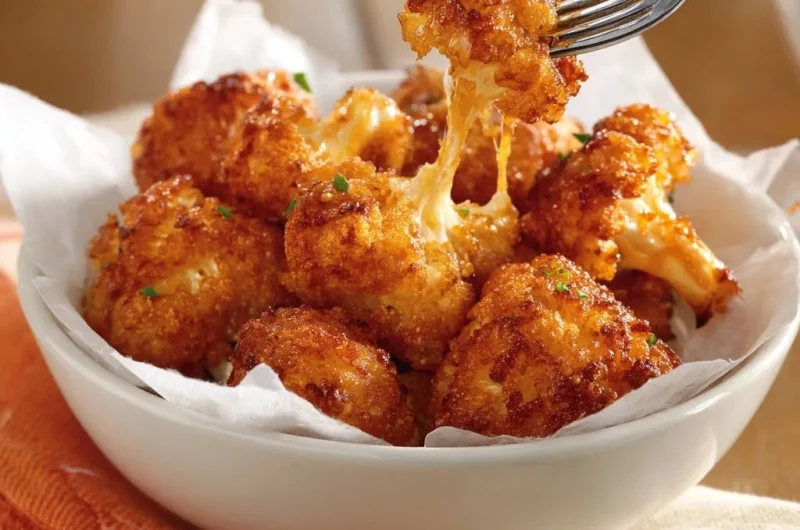 Cheesy Cauliflower Bites