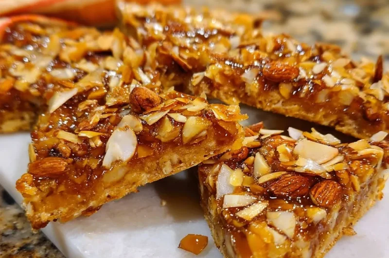 Almond Caramel Bars