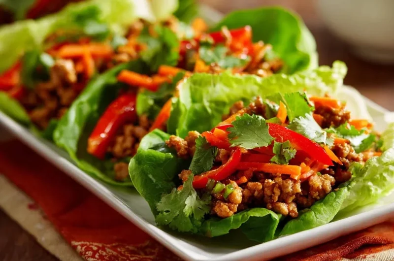 Easy Chicken Lettuce Wraps