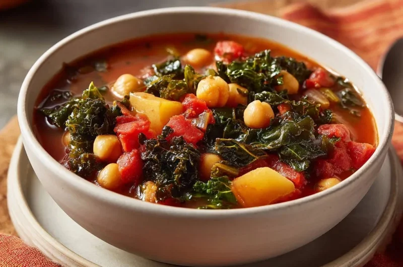 Rustic Chickpea, Kale, and Potato Stew