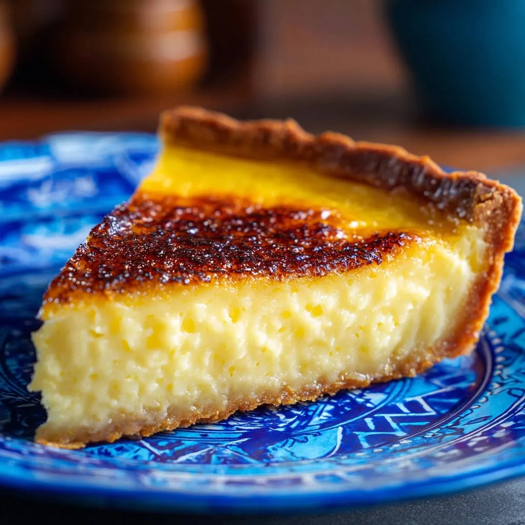 Creamy Baked Custard Tart: The Secret to Silky Texture - recipe image