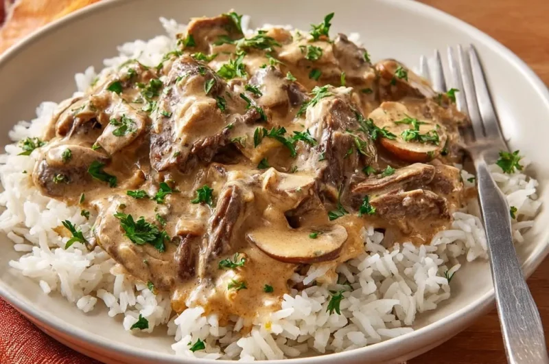 Creamy Beef and Mushroom Stroganoff