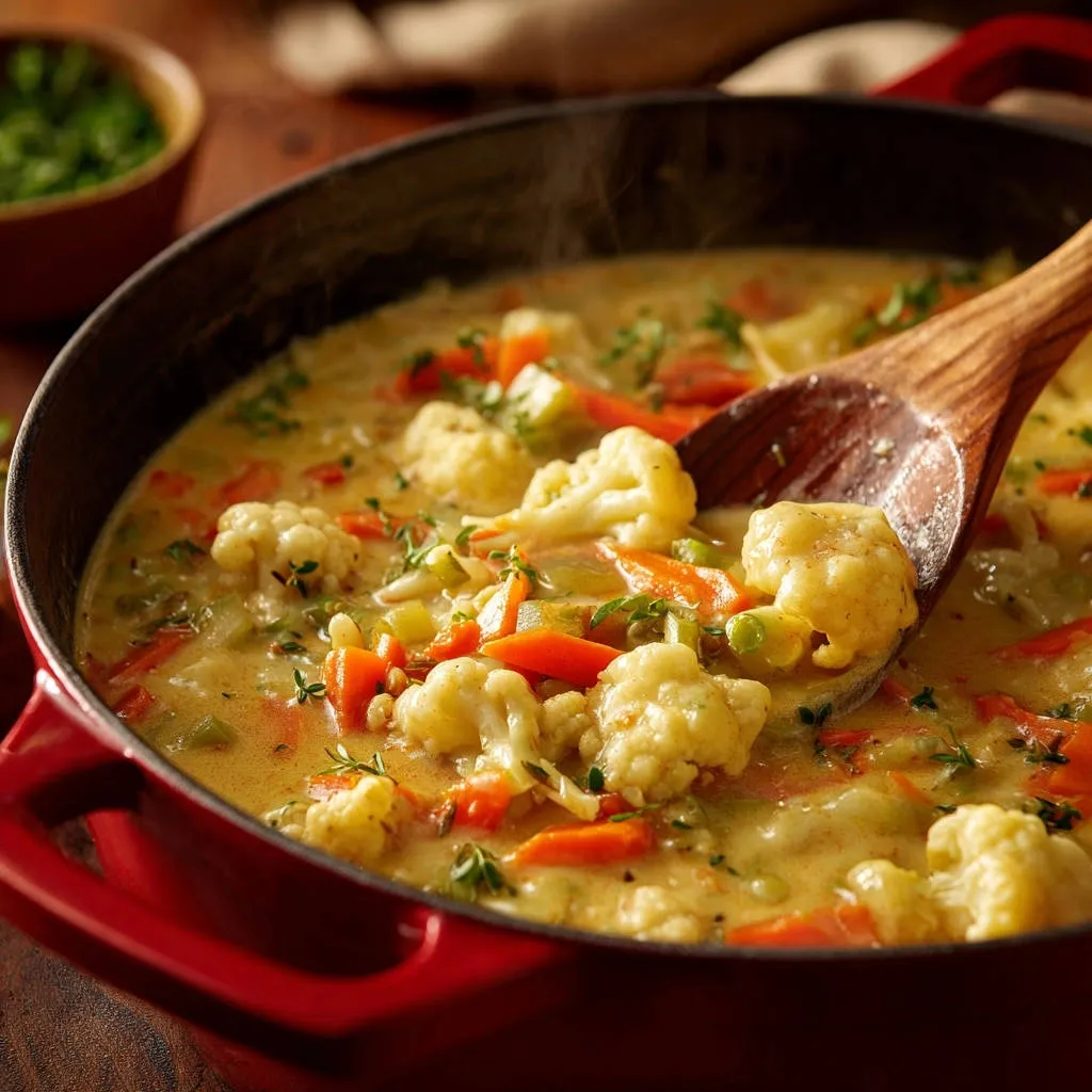 Creamy Cauliflower and Carrot Chowder: The Anti-Curdling Secret - recipe image