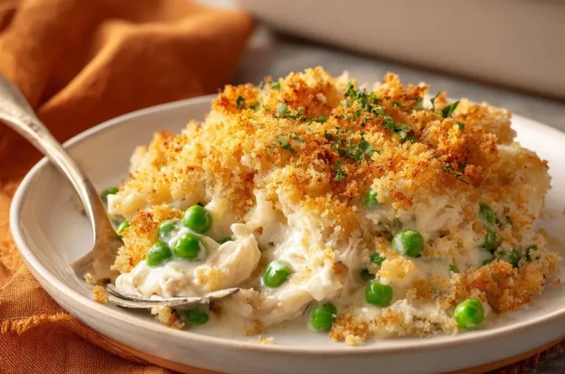 Creamy Chicken & Pea Casserole