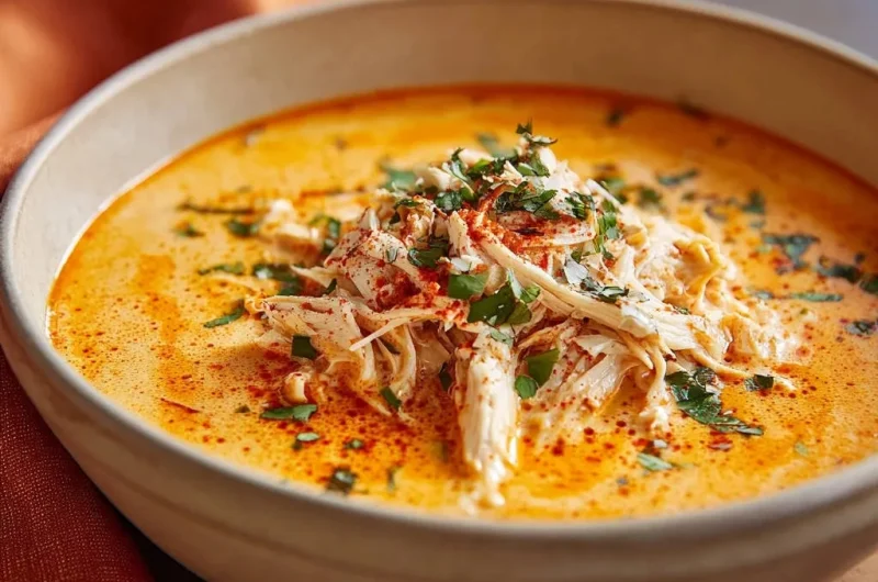 Creamy Chicken Poblano Soup