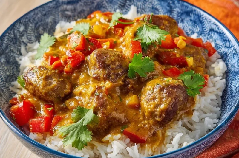 Creamy Curry Meatballs