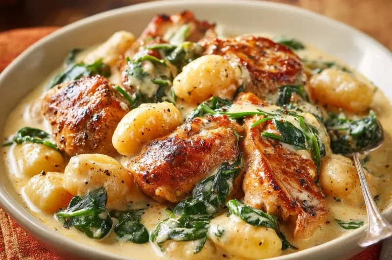 Creamy Tuscan Chicken and Gnocchi