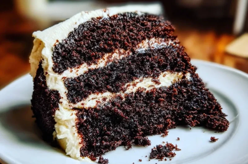 Decadent Triple-Layer Chocolate Cake