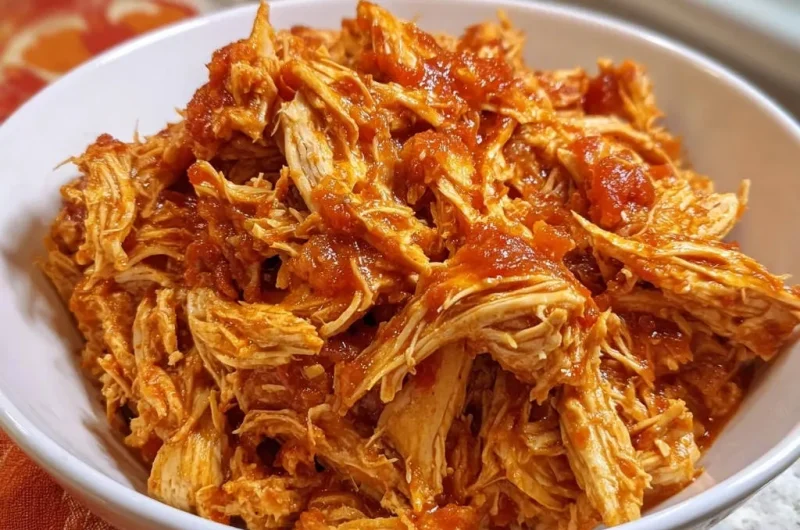 Easy Salsa Shredded Chicken