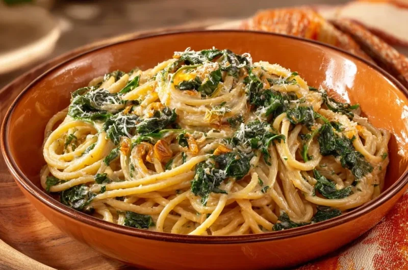 Garlicky Creamy Spaghetti