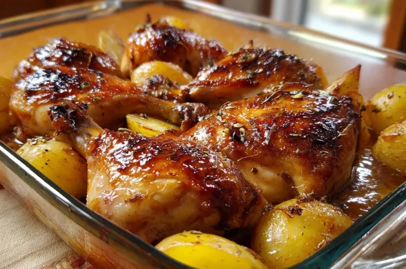 One-Pan Glazed Chicken & Potatoes