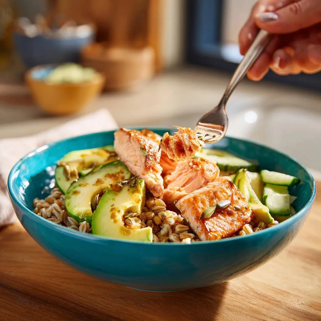 Glazed Salmon Power Bowl: Never Dry, Always Flaky - recipe image