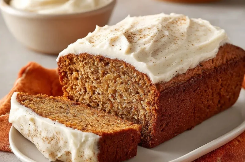 Harvest Spice Loaf with Cream Cheese Frosting