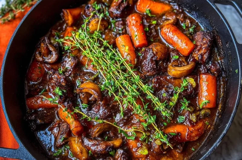 Hearty Beef and Mushroom Stew