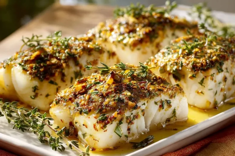 Herb-Crusted Baked Cod
