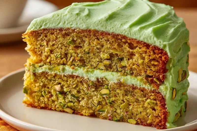 Layered Pistachio Cake