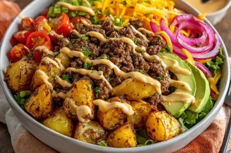 Loaded Beef & Potato Bowl