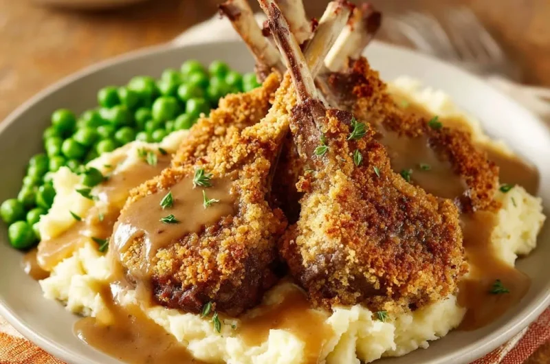 Oven-Finished Crusted Lamb Chops