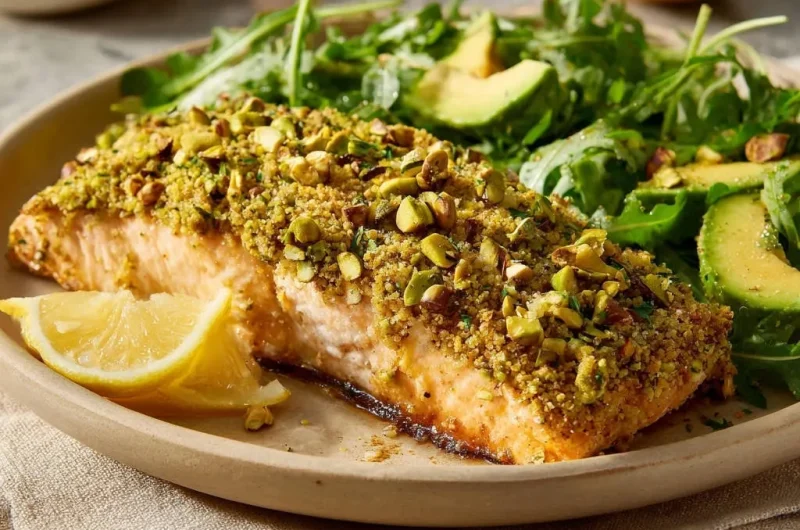 Pistachio-Crusted Baked Salmon